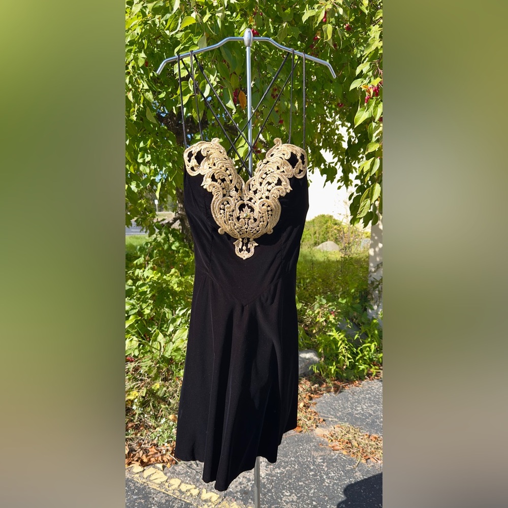 Jessica McClintock Elegant Black Gown 10